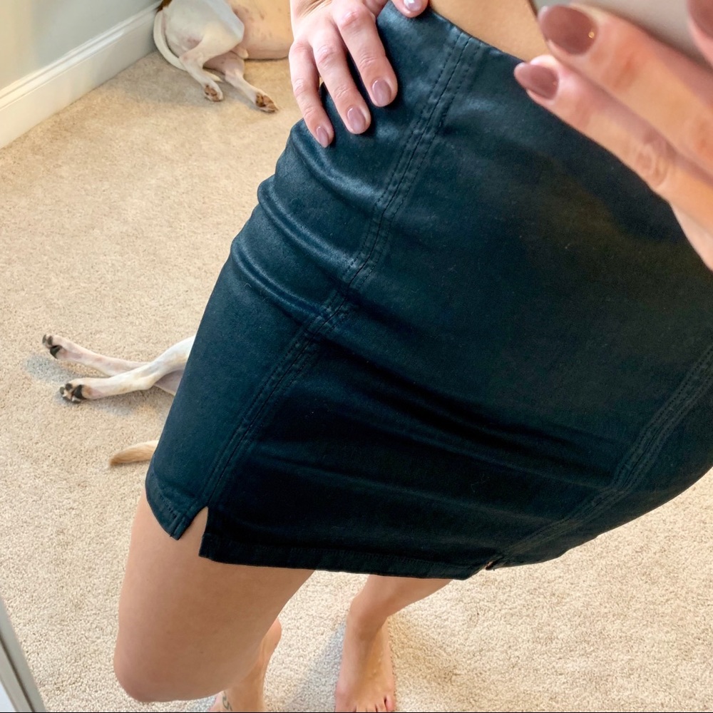 NWOT AG Adeline Leatherette Skirt - 26